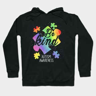 Be kind autism awareness puzzle piece Hoodie